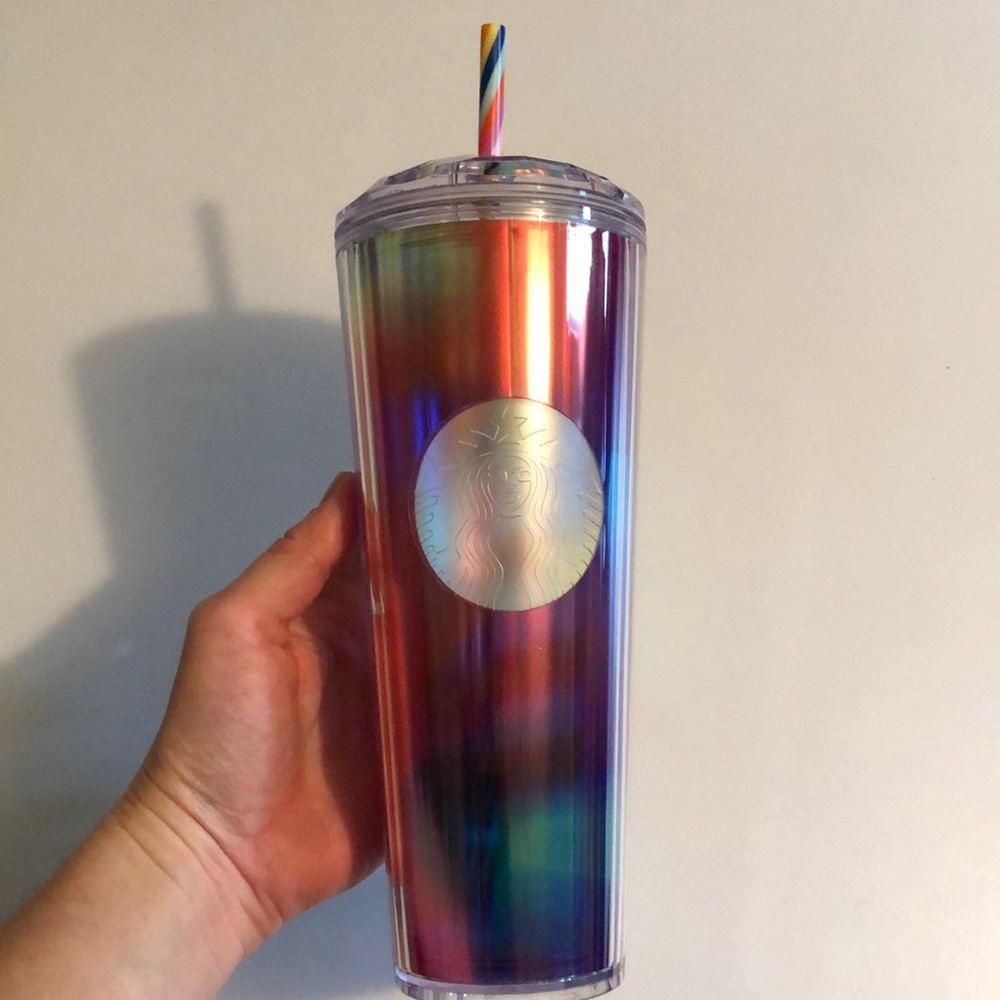 Starbucks rainbow dome venti 24oz.
